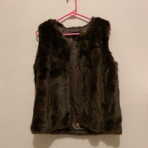 Forever 21 Fur Vest With Clasps